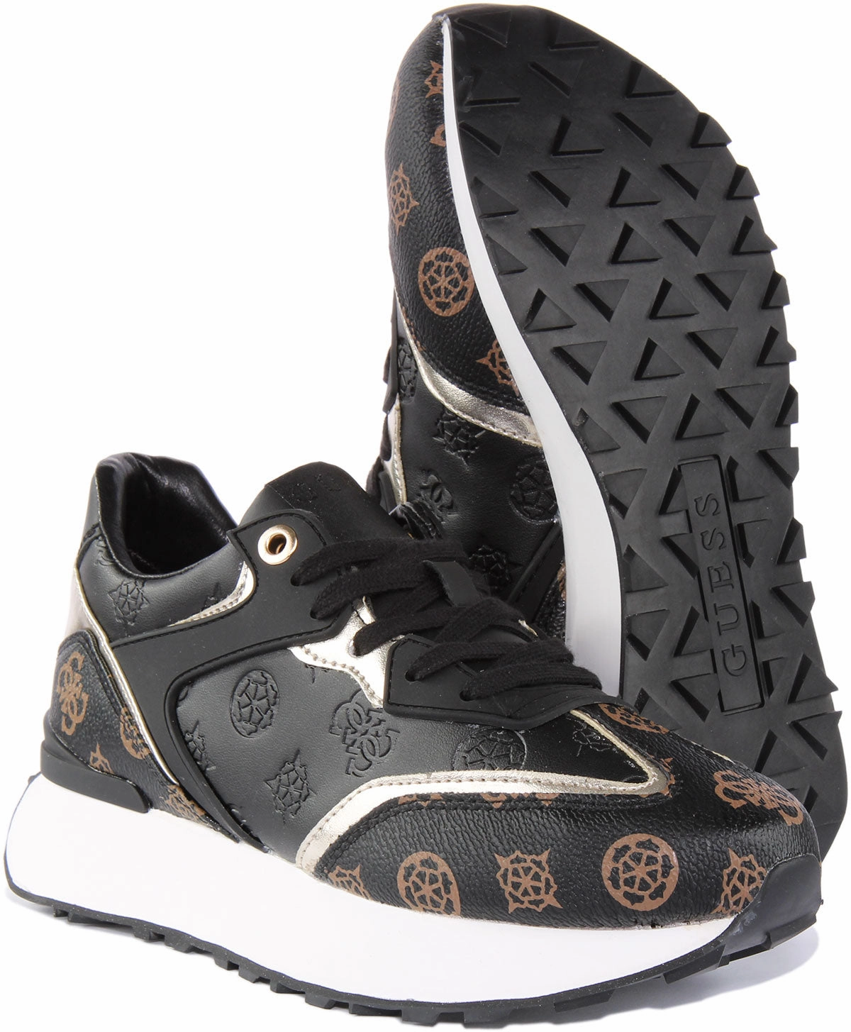 Step Control Guess Luchia In Black Brown 4G For Women