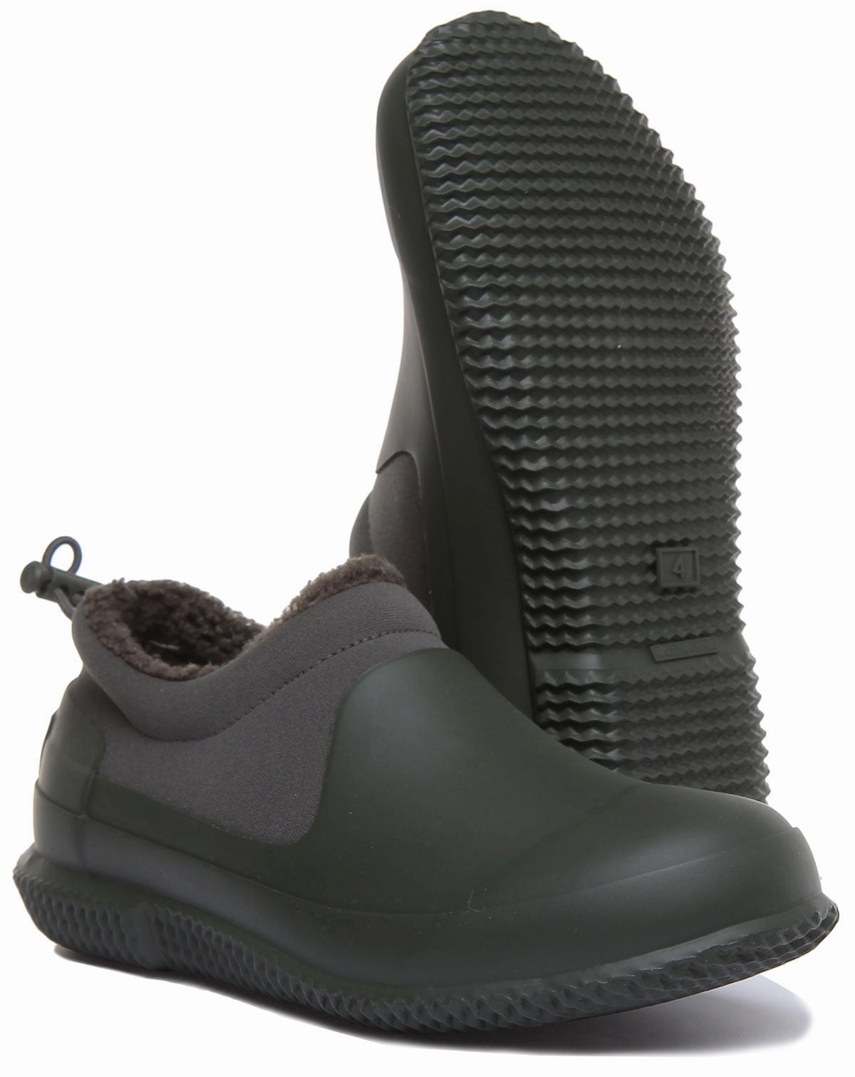 Step Ready Hunter Sherpa Shoes In Olive For Women