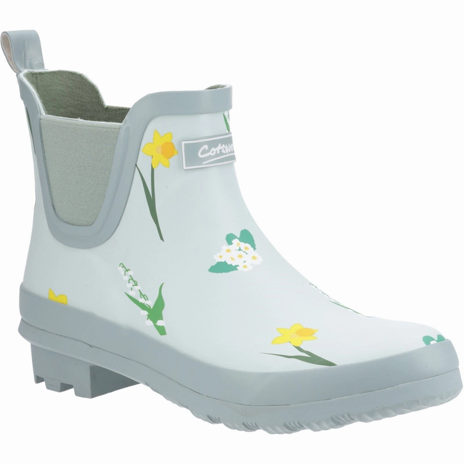 Quick Slip On Cotswold Wildflower Ankle Rubber Women's Mint Wellington Boots