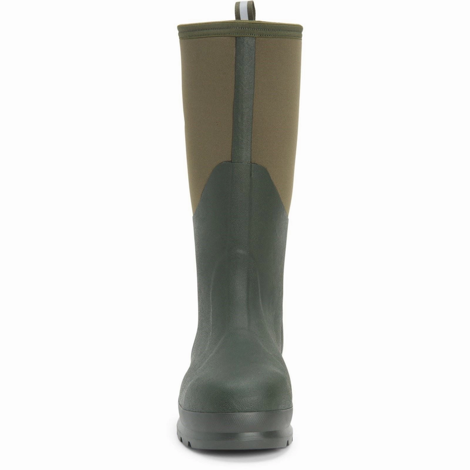 Storm Flex Step Muck Boots Chore Classic Hi Steel Cap Synthetic Moss Wellington Boots