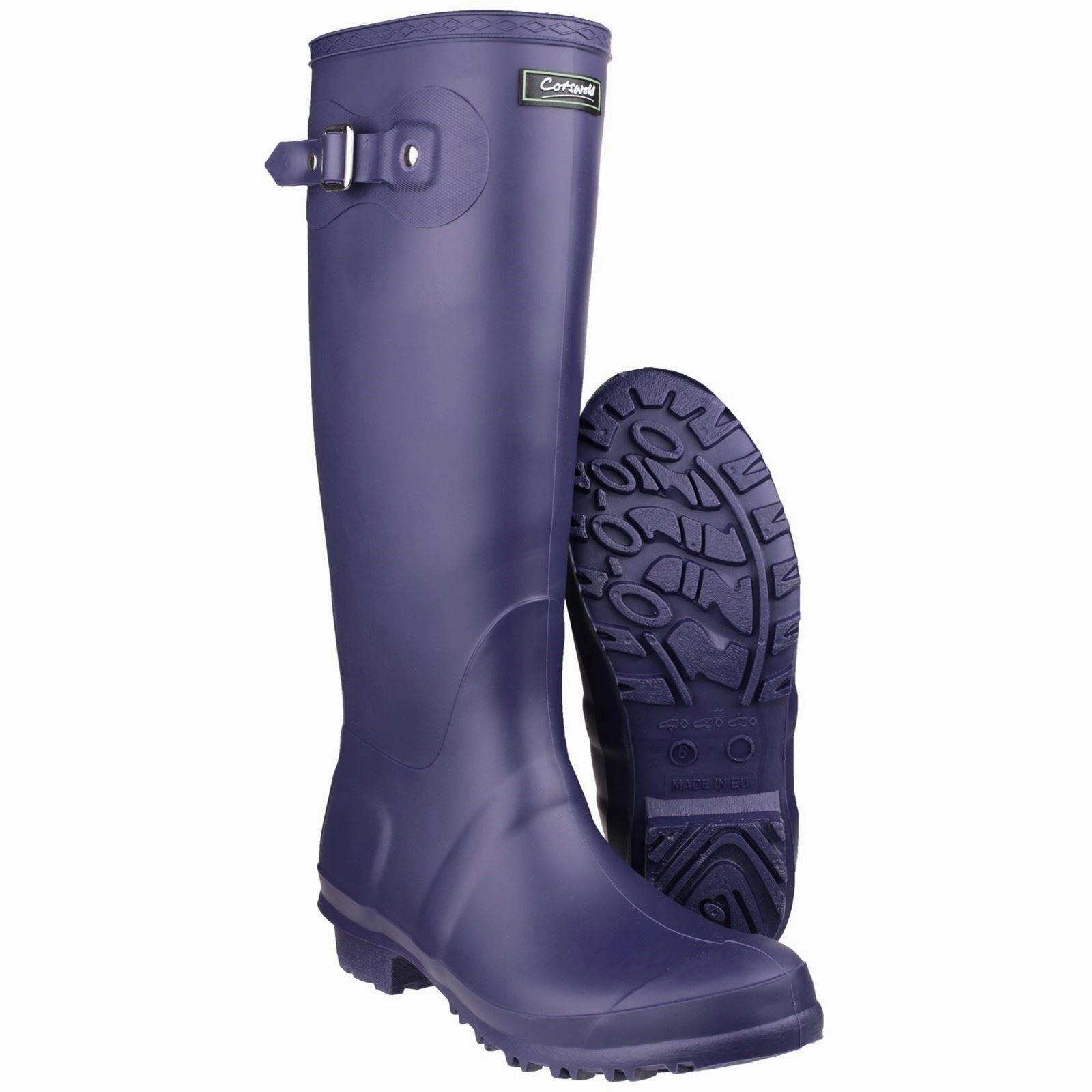 Storm Grip Pro Cotswold Sandringham PVC Purple Wellington Boots