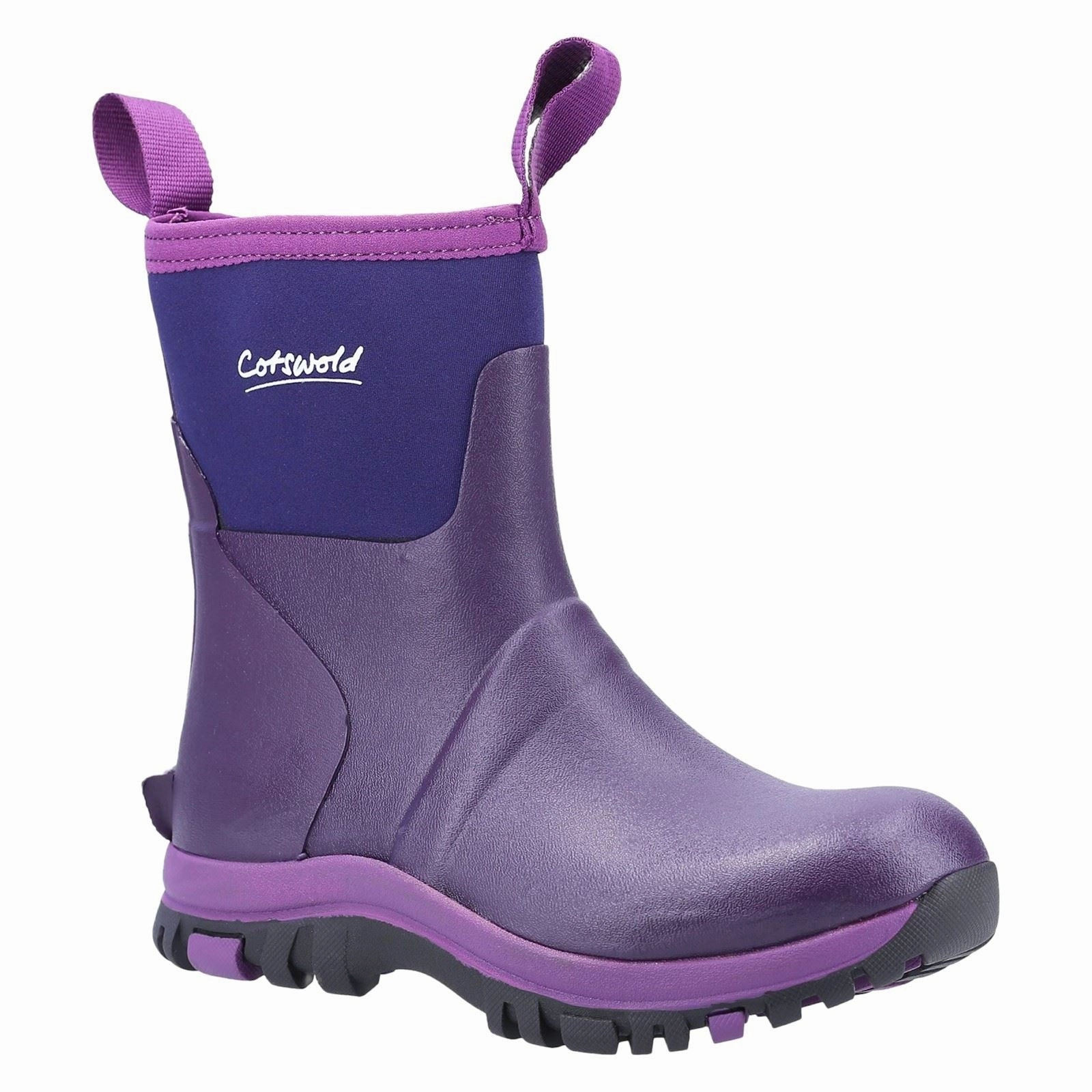 Storm Shield Cotswold Blaze Synthetic Women's Purple Wellington Boots