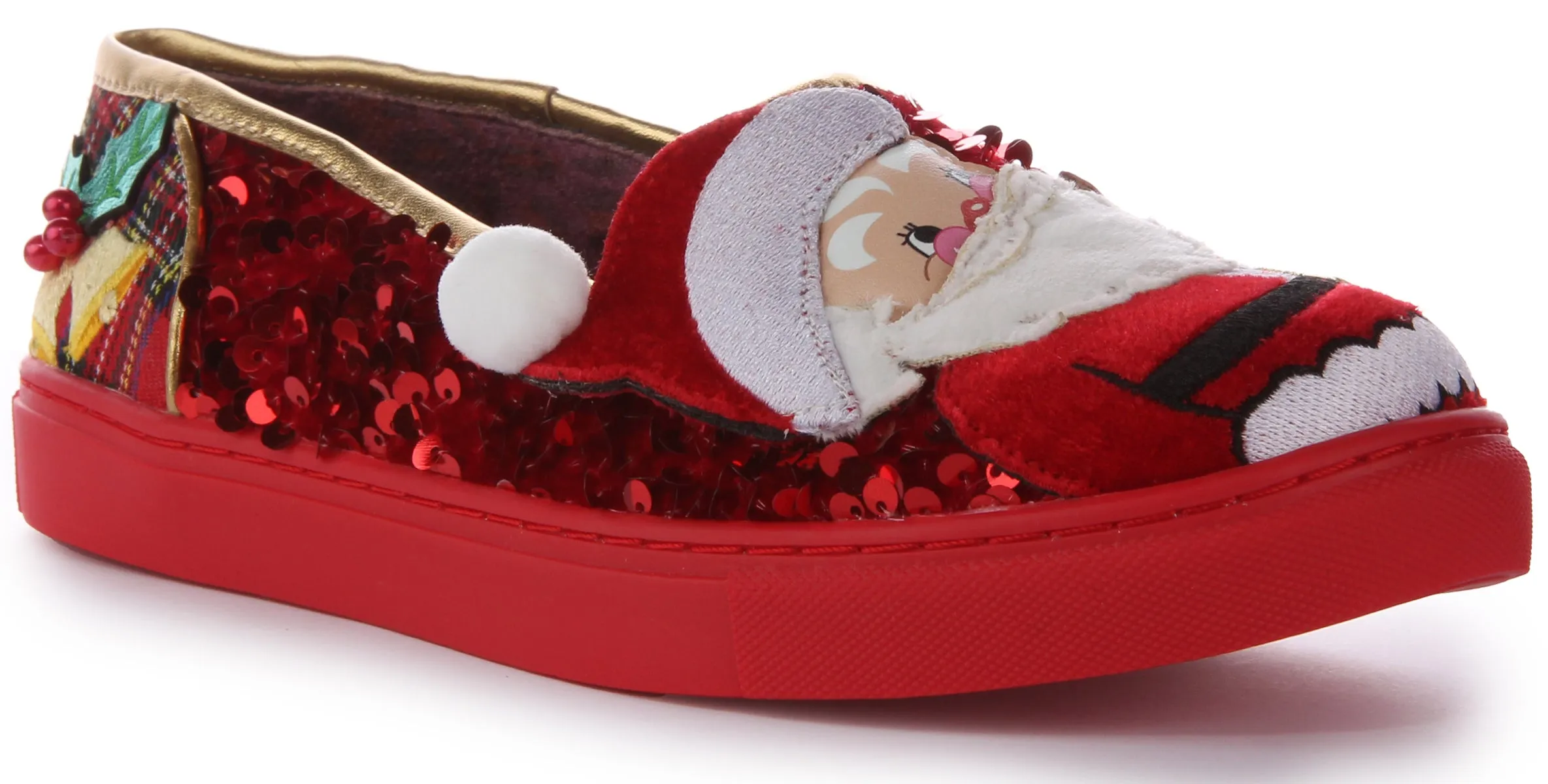 Irregular Choice Sparkly Clause In Red For Women Urban Running