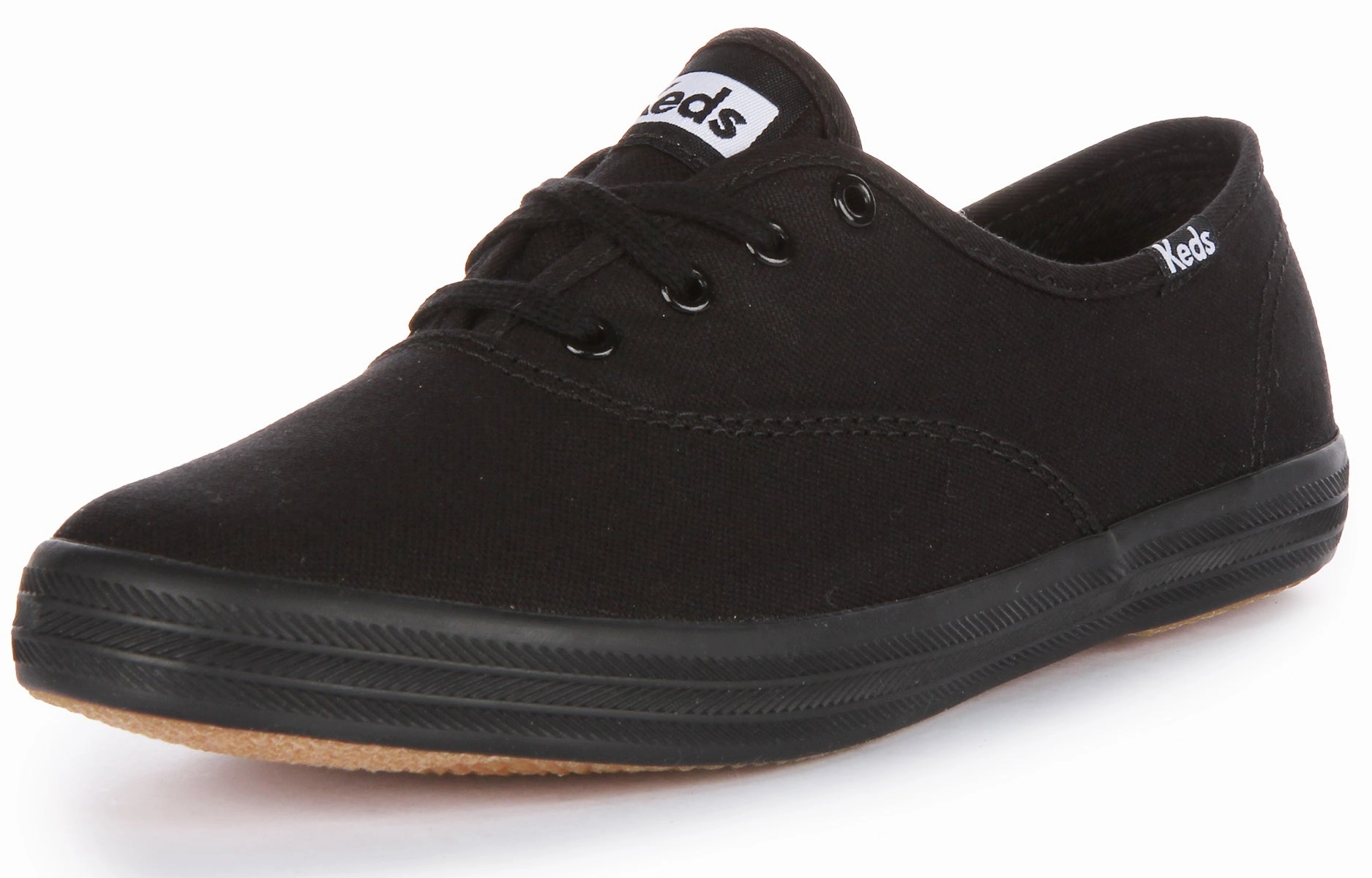 Streamlined Feel Keds Champion In All Black For Women