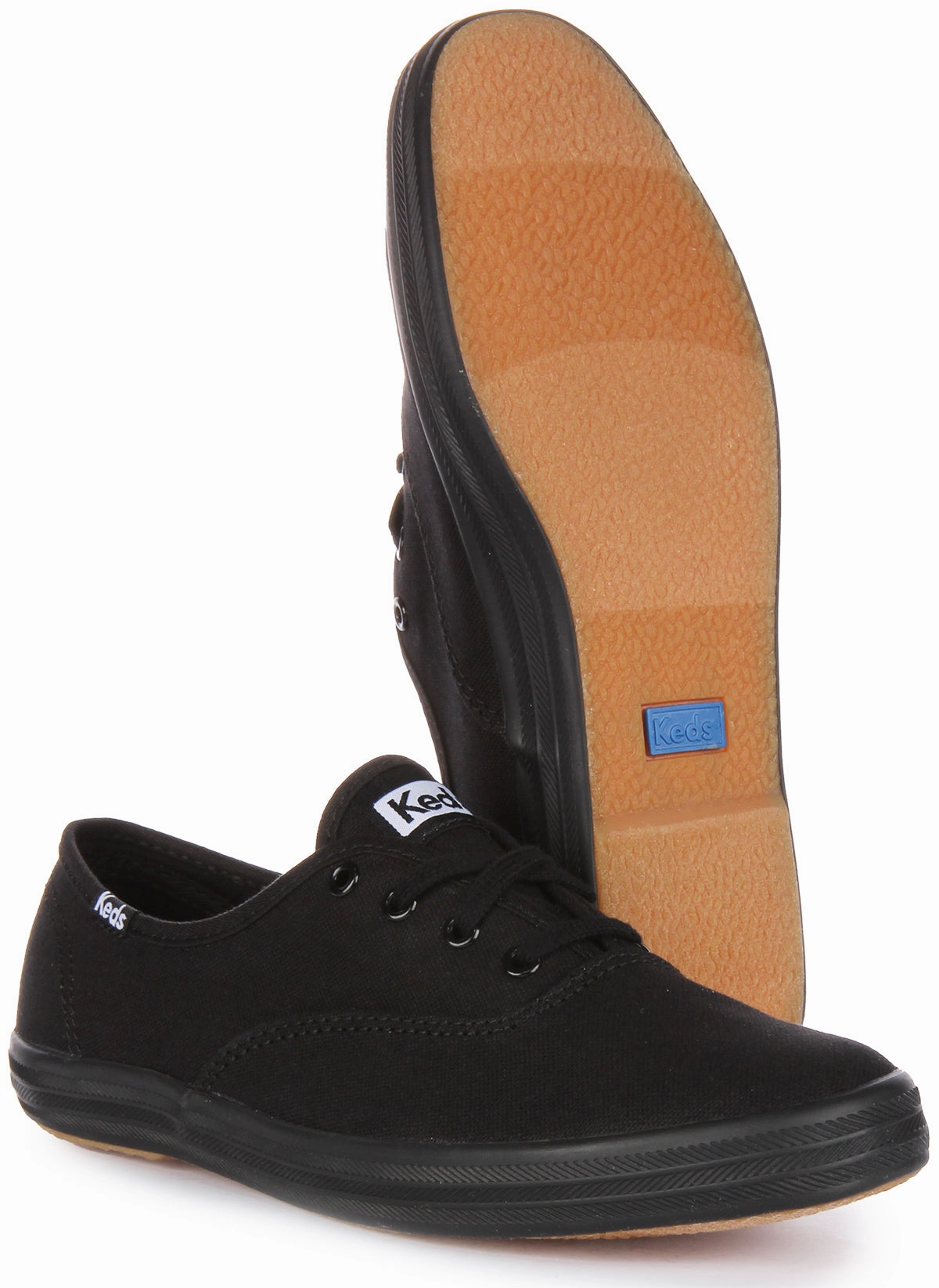 Streamlined Feel Keds Champion In All Black For Women
