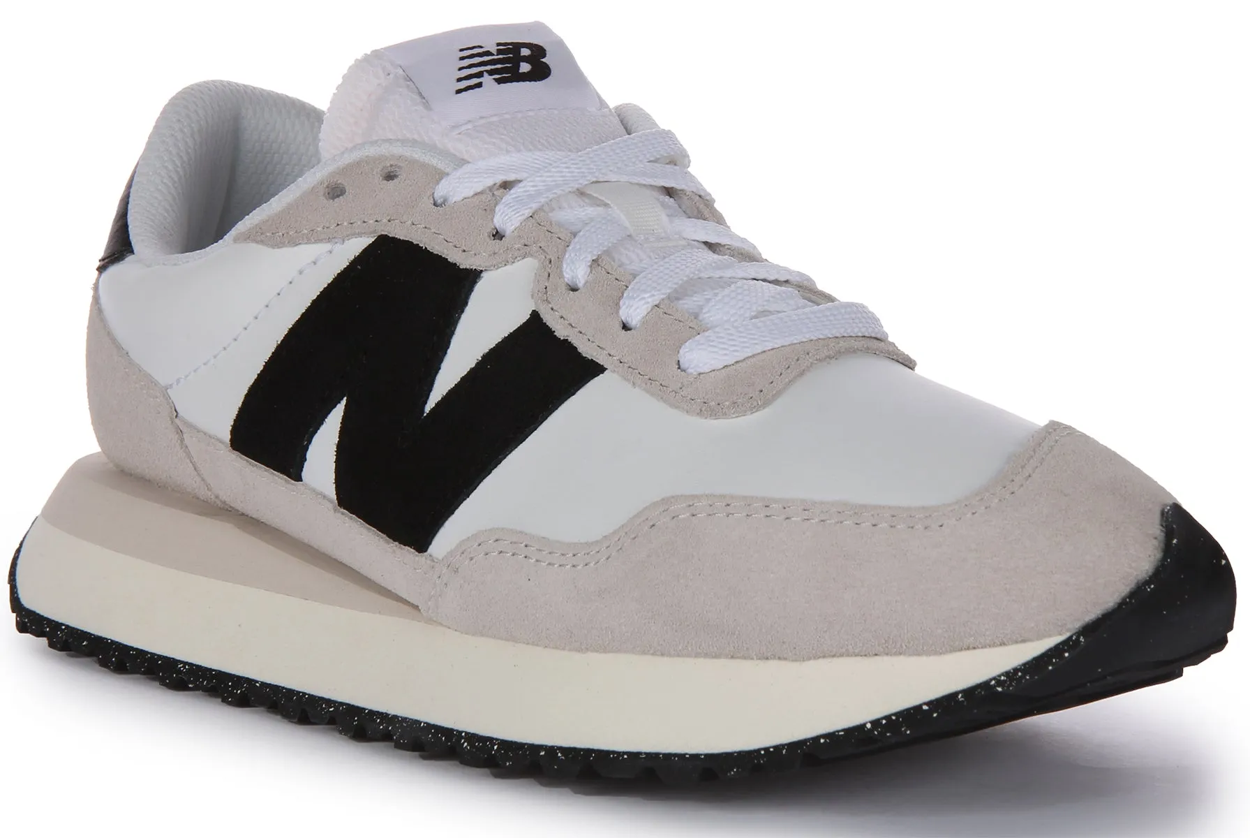 New Balance MS 237 SF In White Black For Women Durable Use
