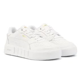 Lace System All-Day Wear Puma Cali Court Leather Women's White Trainers