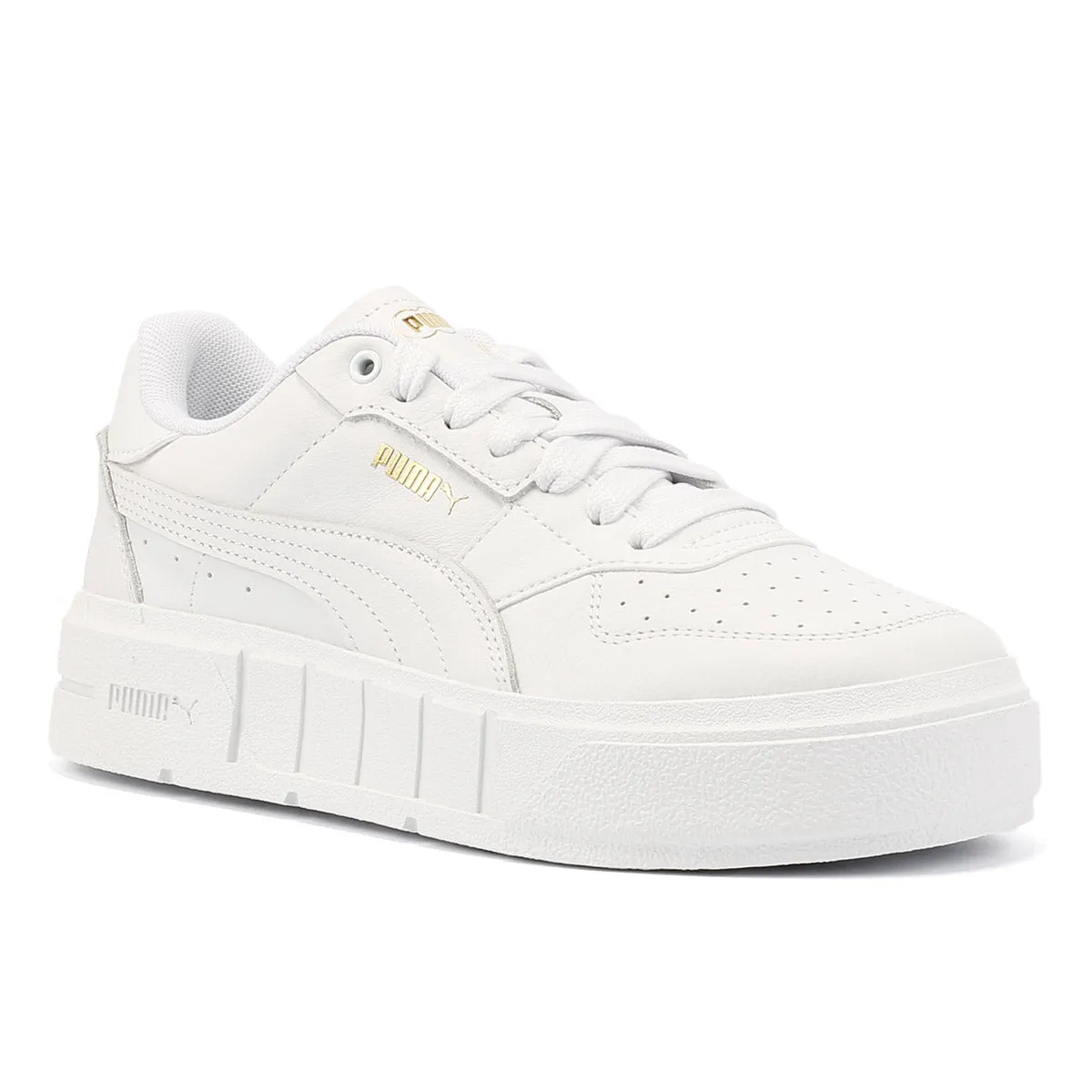 Street Motion Flow Puma Cali Court Leather Women's White Trainers