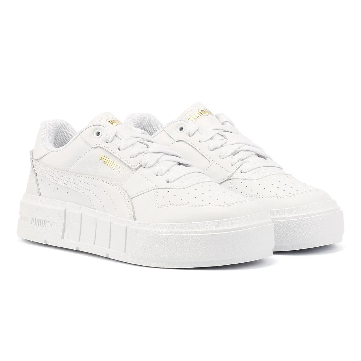 Heel design minimizes rolling and overcorrection Puma Cali Court Leather Women's White Trainers