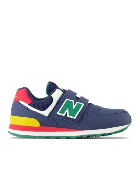 Wear resistant NEW BALANCE PV574CT Blue Velcro Kids (LF)