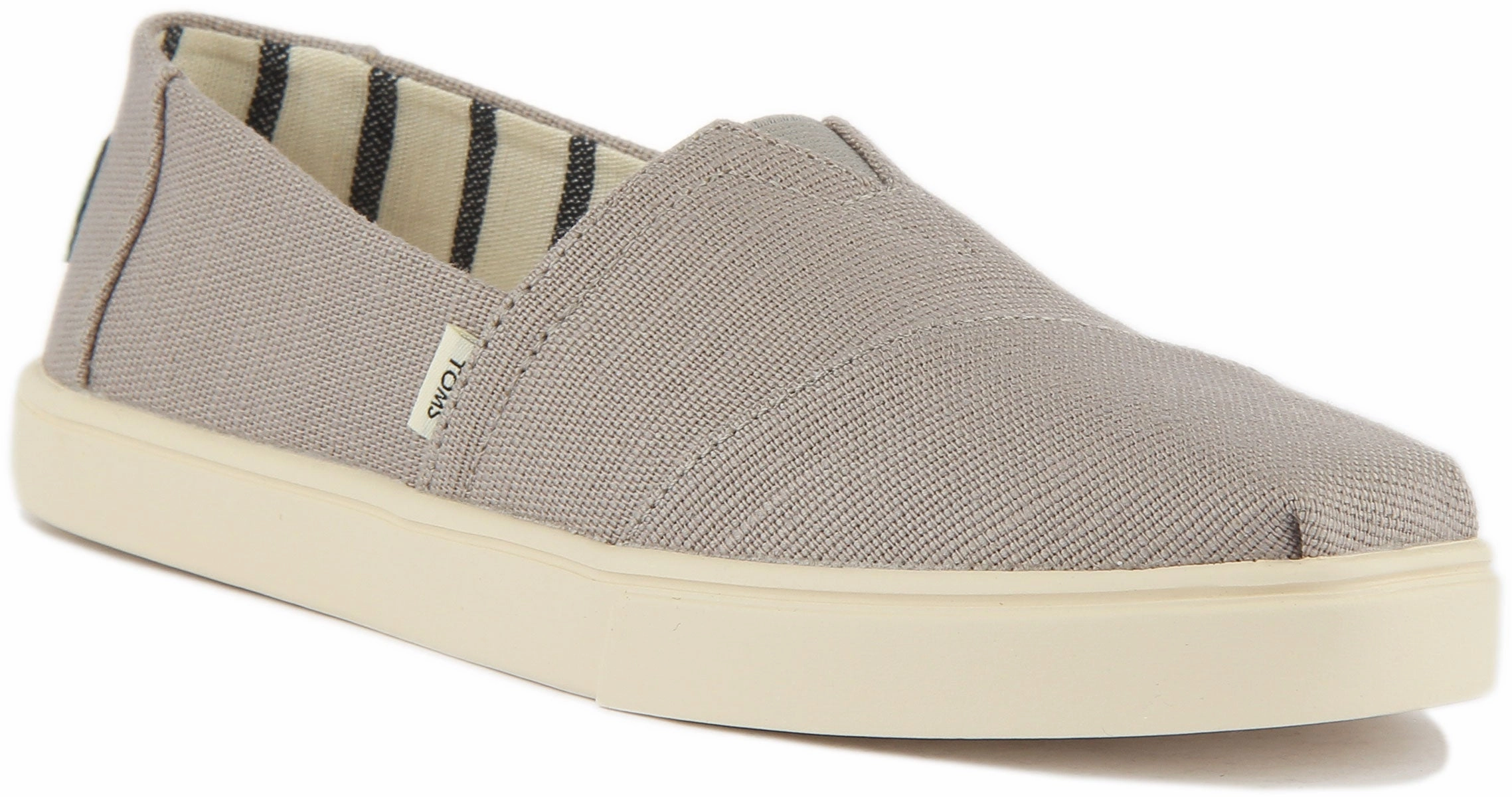 Toms Alpargata Cupsole Slip on In Light Grey For Women Easy Foot Fit City Walk