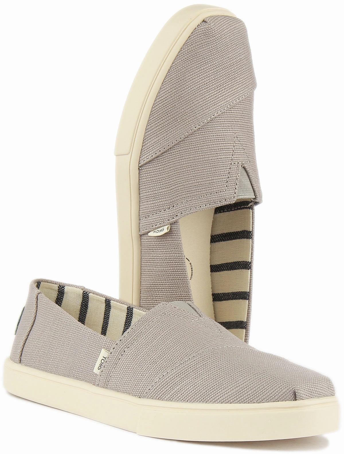Street Breath Toms Alpargata Cupsole Slip on In Light Grey For Women