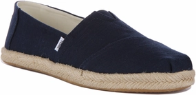 Toms Alpargata Recycled Rope In Navy For Women Instant Comfort Fit Simple Style