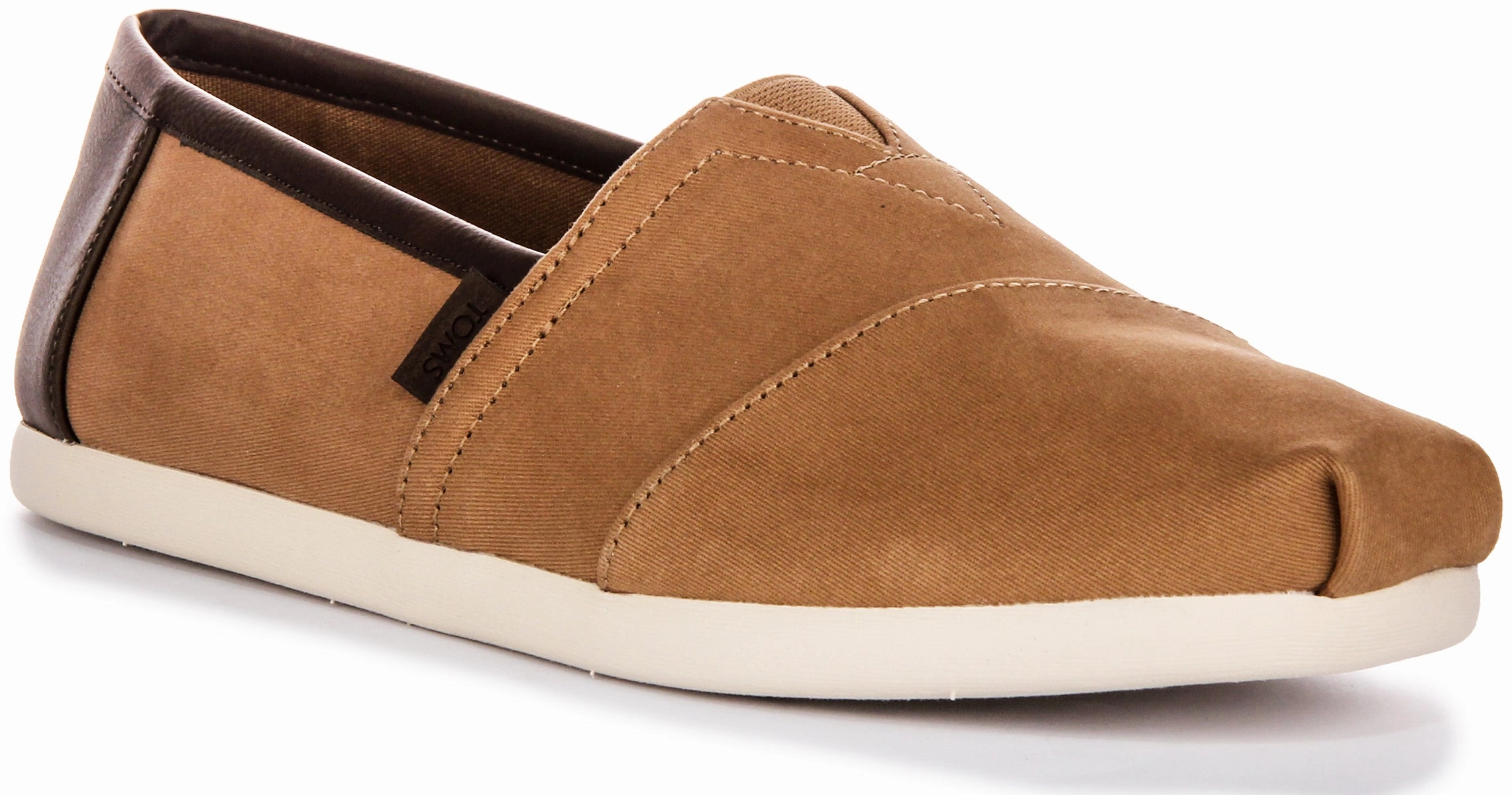 Toms Alpargata In Tan brown For Men Cross Town Pull Tab