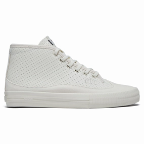 Speed Ride Fit Skater Performance Fit Globe Gillette Mid Shoes - Cream Leather