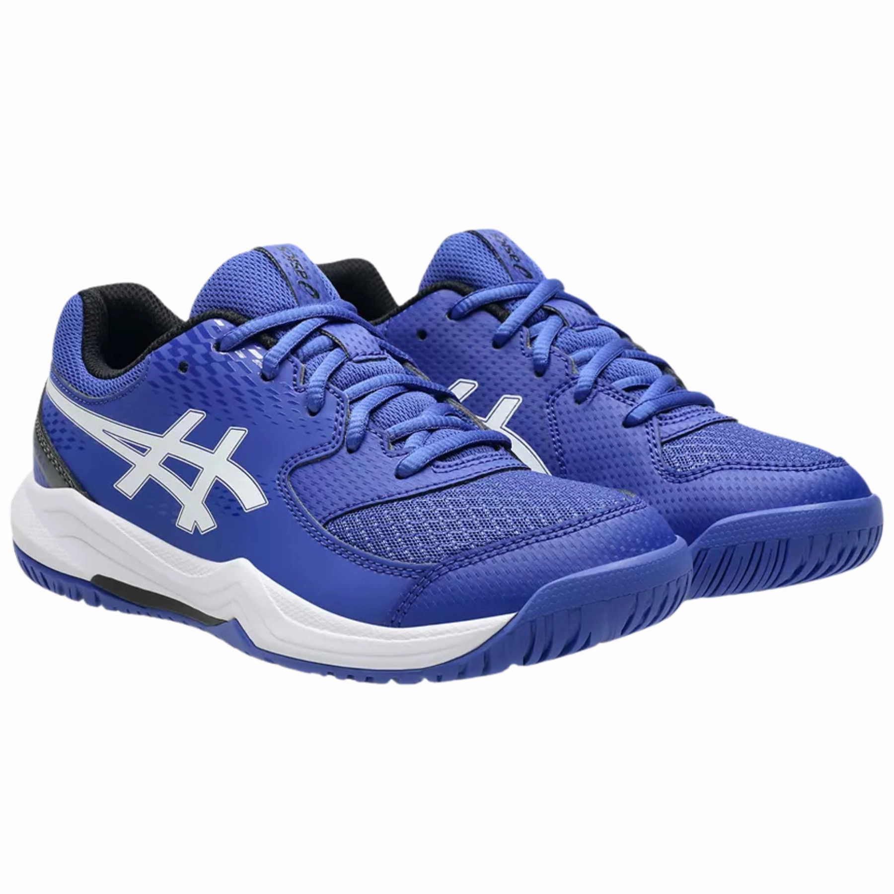 Street Inspired Asics Gel-Dedicate 8 Junior Tennis Shoes - Dark Cobalt/White