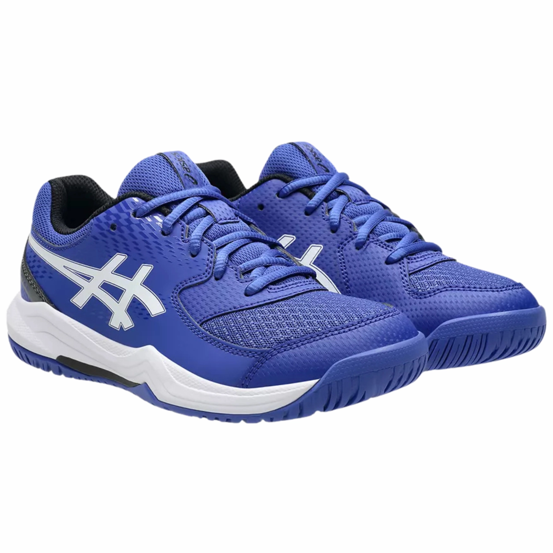 Street Inspired Asics Gel-Dedicate 8 Junior Tennis Shoes - Dark Cobalt/White