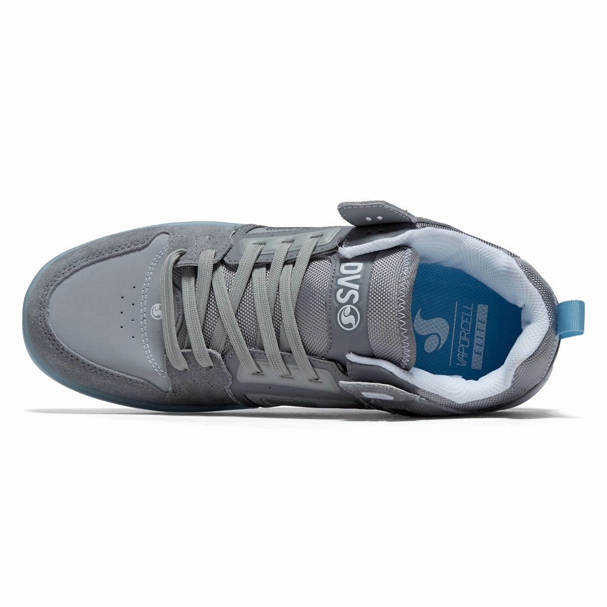 Street Ready DVS Comanche LT Shoes - Wild Dove/Grey/Blue Suede