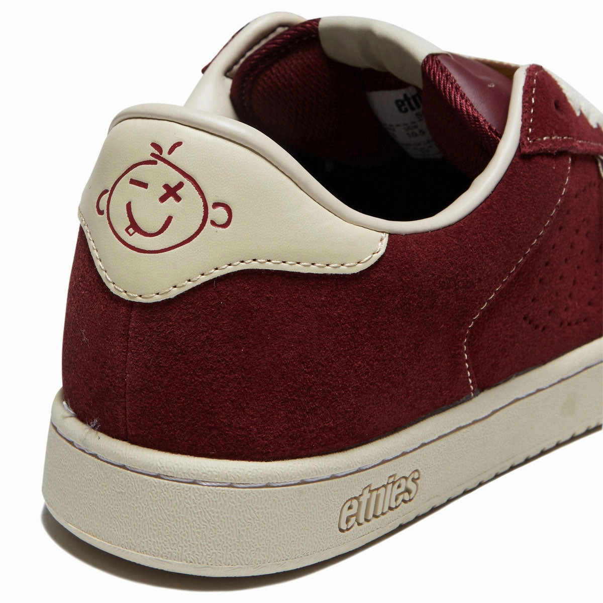 Street Ride Etnies Scam Shoes - Burgundy/Tan