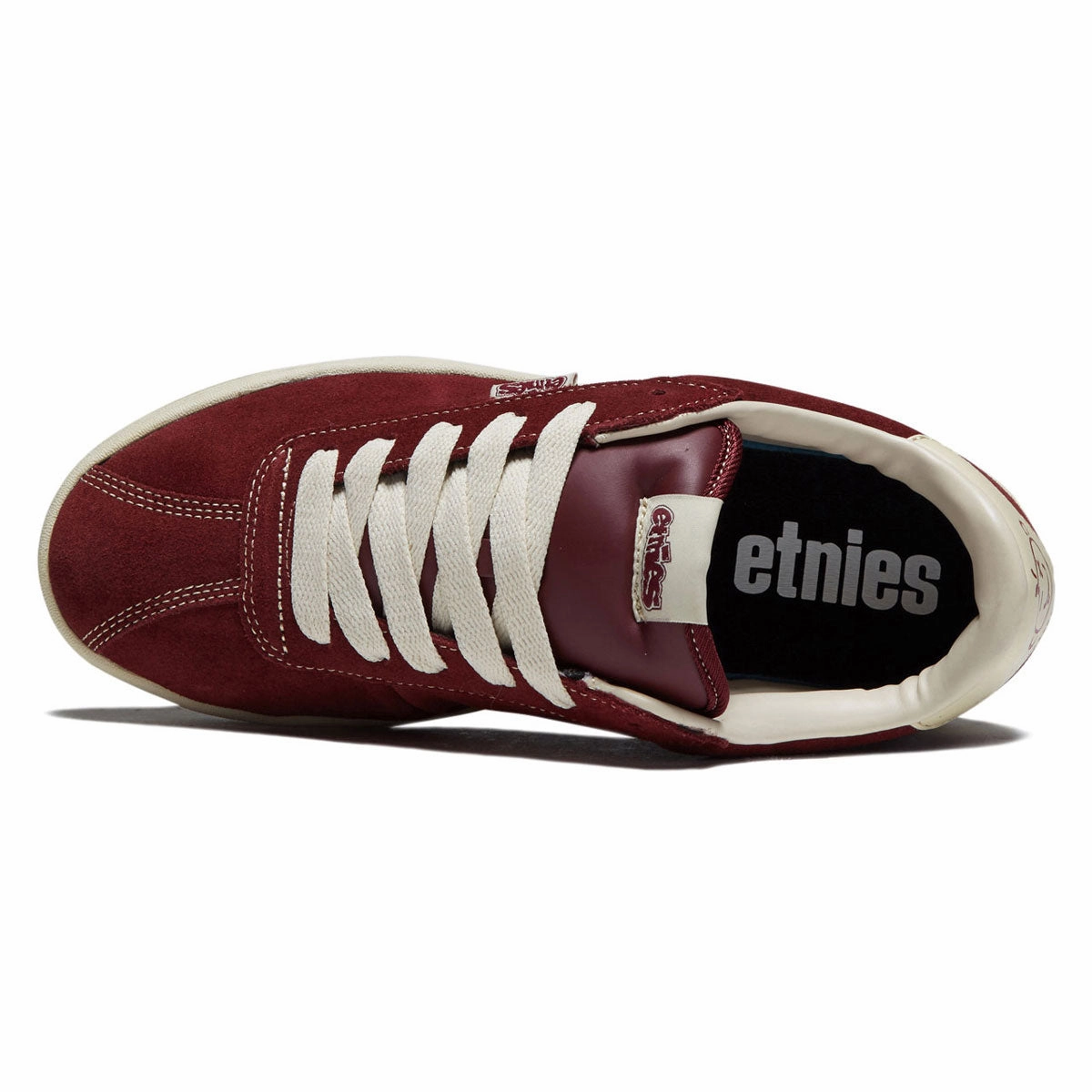 Street Ride Etnies Scam Shoes - Burgundy/Tan