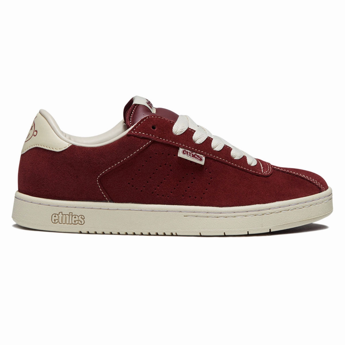 Etnies Scam Shoes - Burgundy/Tan Impact Ease Skater Grip