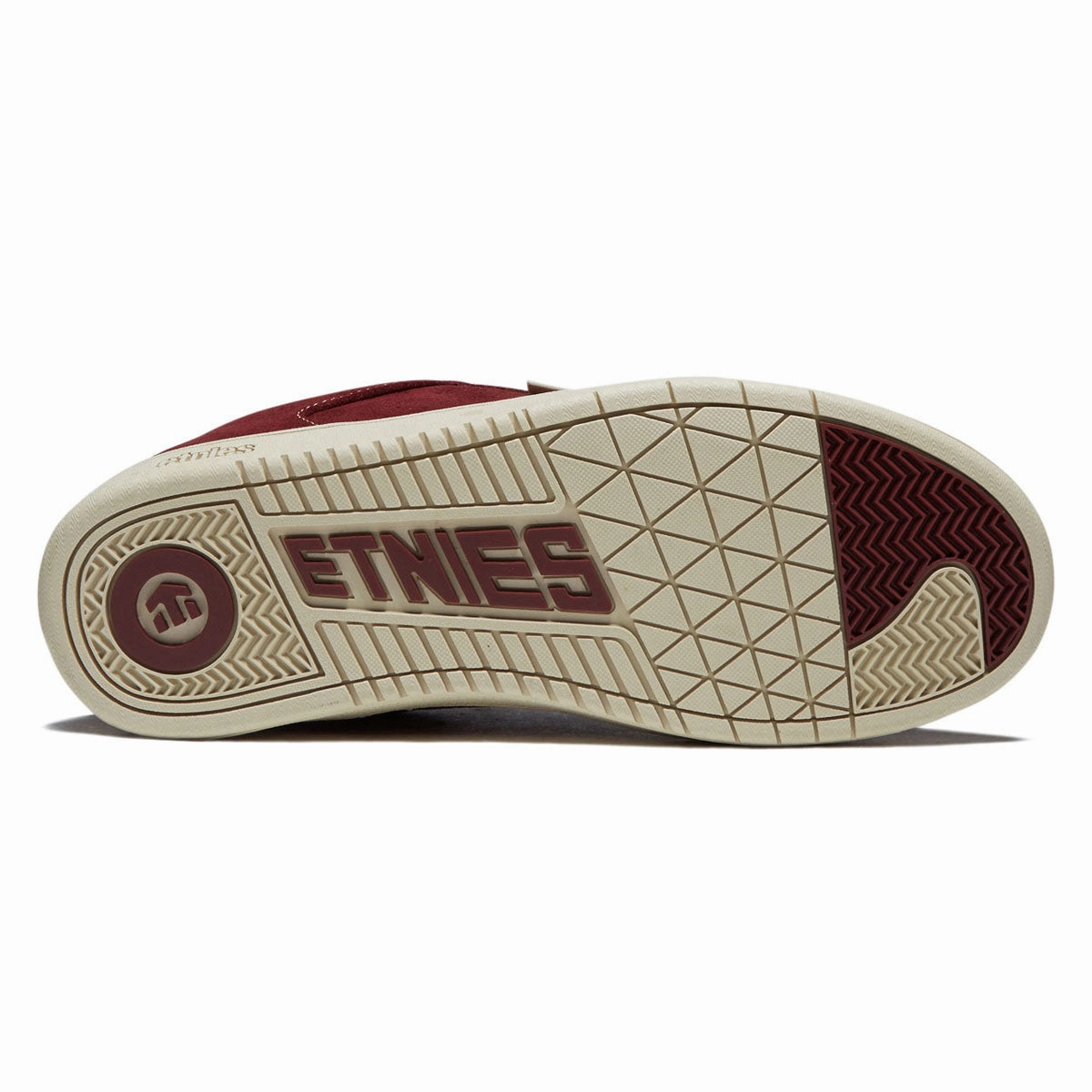 Street Ride Etnies Scam Shoes - Burgundy/Tan