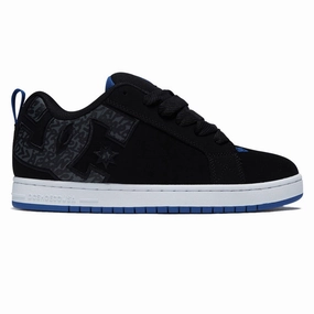 Travel Wear DC Court Graffik Shoes - Black/Blue