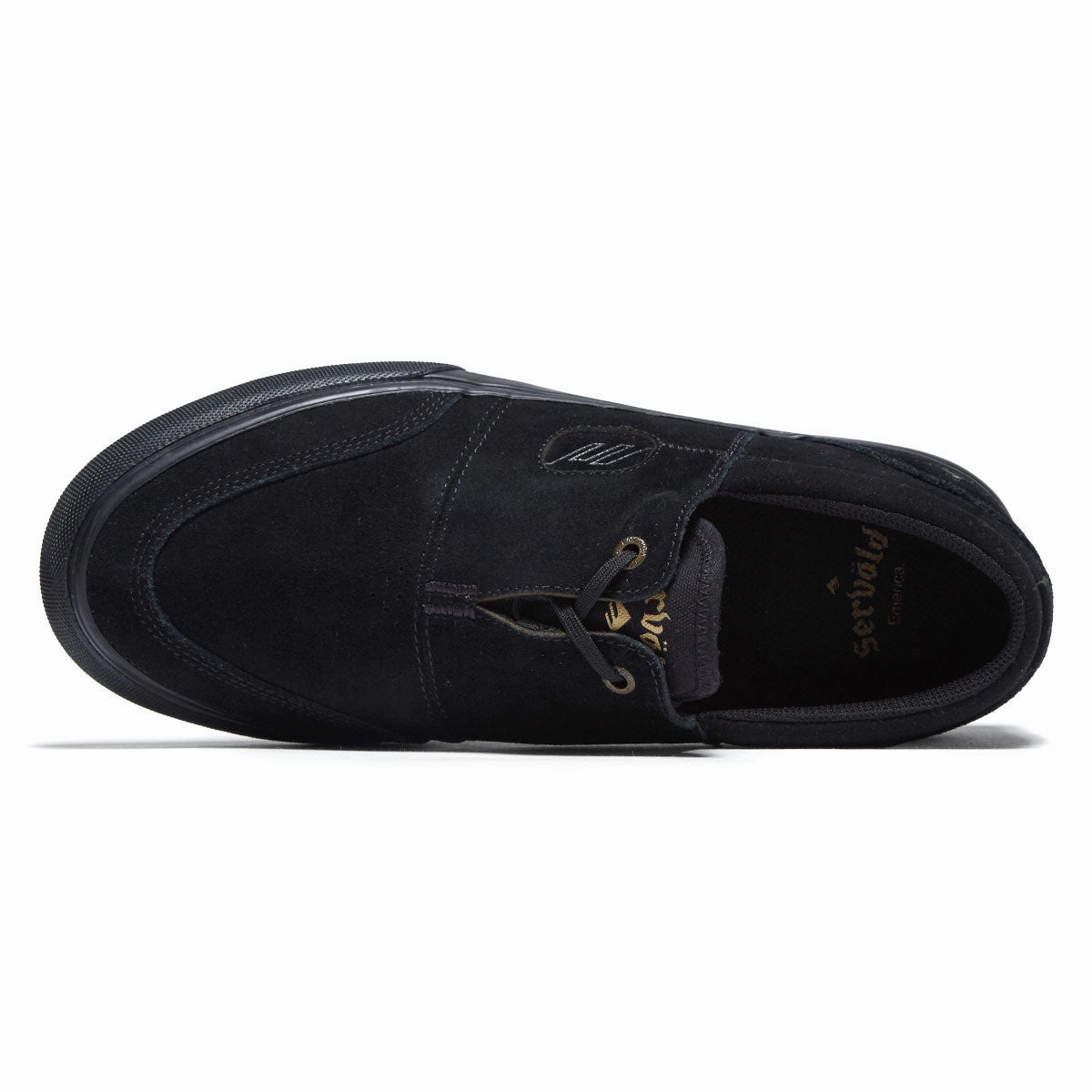 Street Zone Pro Emerica Servold Shoes - Black/Black