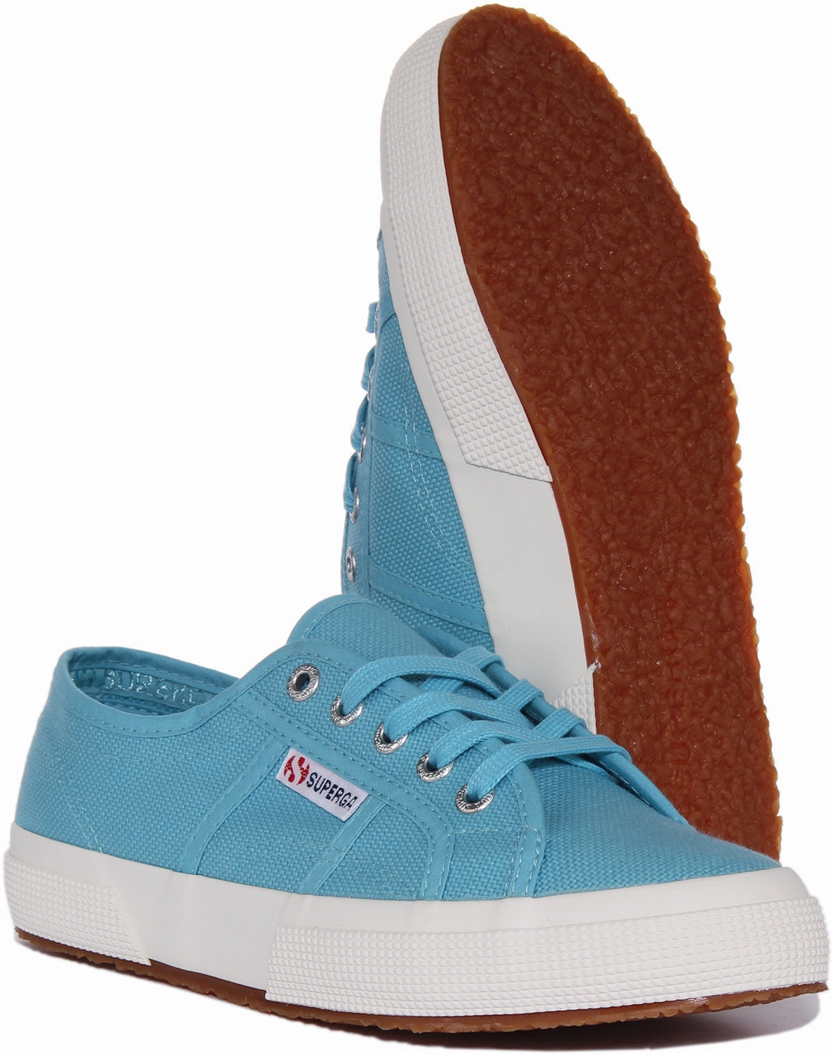 Stretch fit Superga 2750 Cotu Trainer In Sky Blue For Unisex