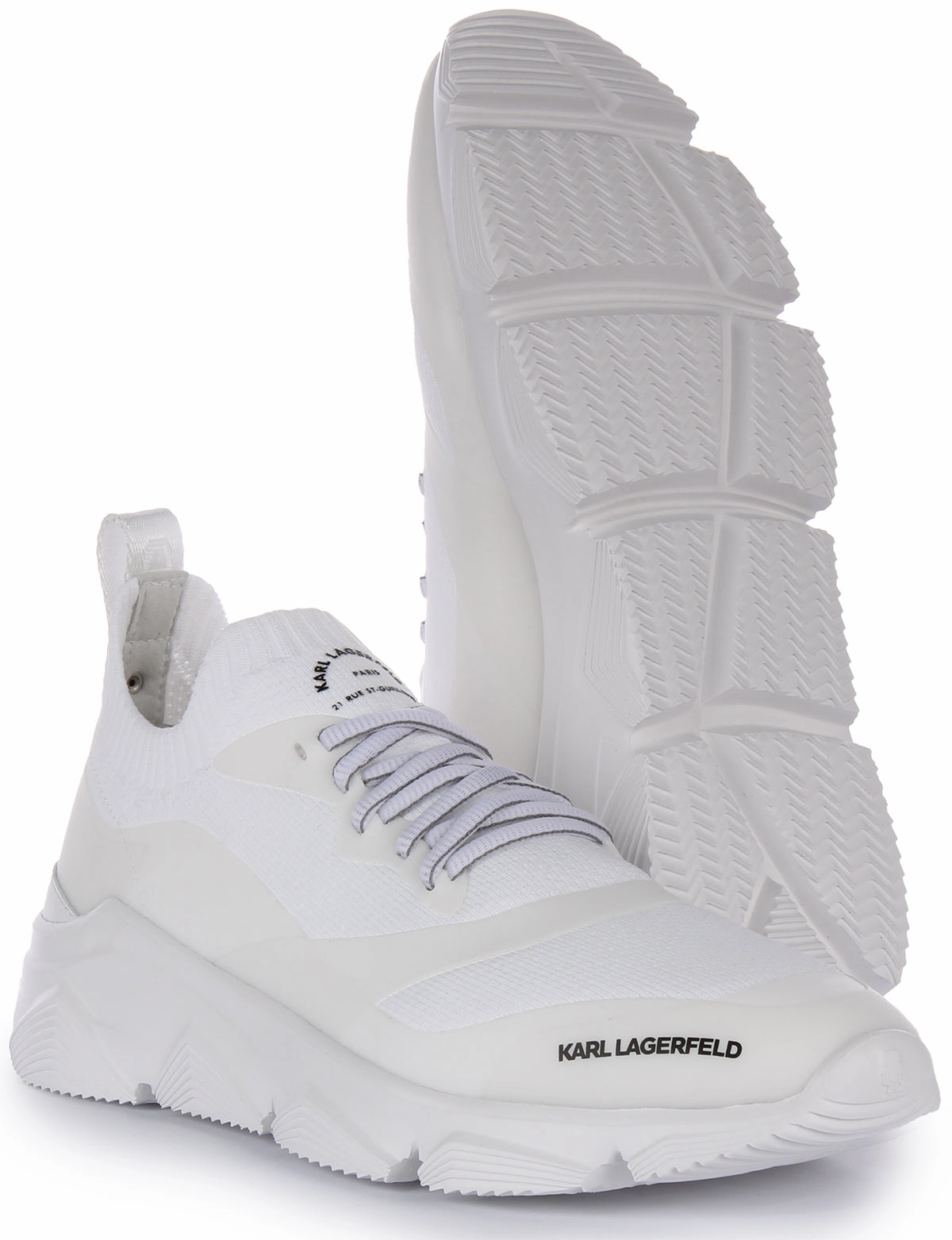 Stretch Zone Karl Lagerfeld Verger Maison In White For Men