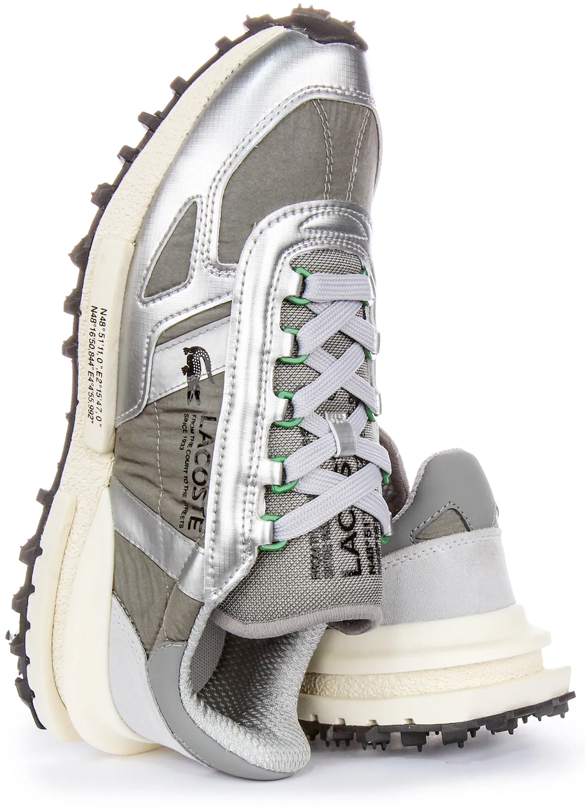 Stretchable Lacoste Elite Active In Grey Silver For Men