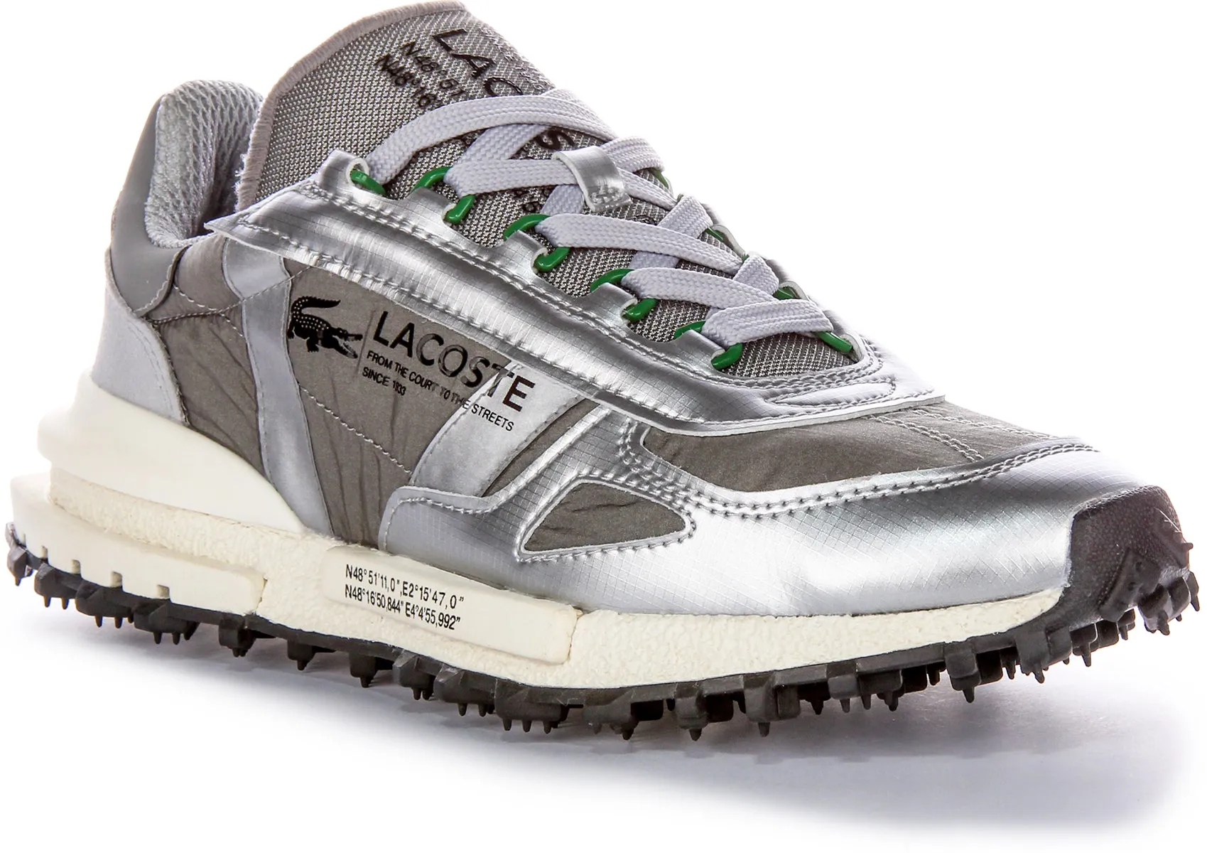 Lacoste Elite Active In Grey Silver For Men Support Zone