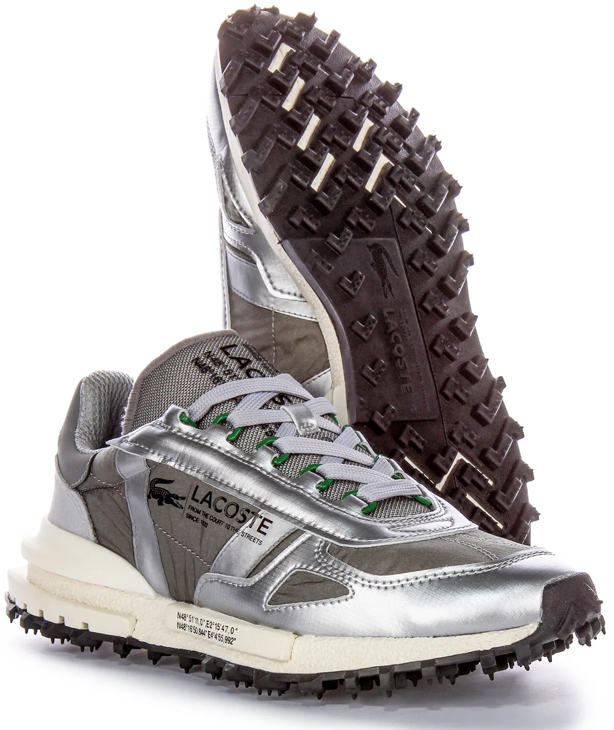 Stretchable Lacoste Elite Active In Grey Silver For Men