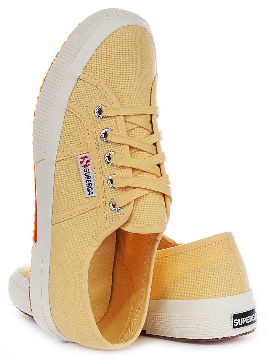 Stretchable Superga 2750 Cotu Classic In Peach Yellow