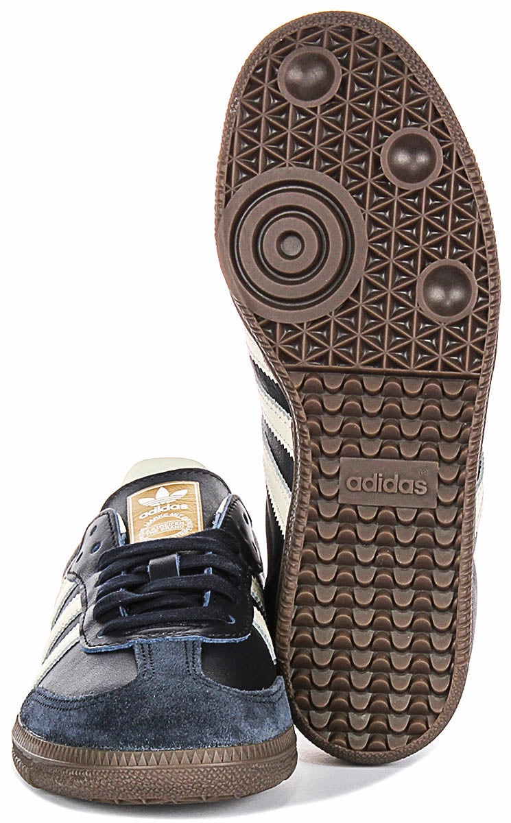Stretchable Fabric System Design Adidas Samba OG In Navy White