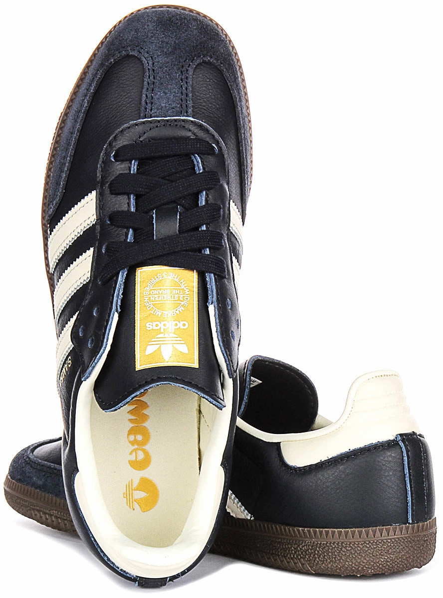 Stretchable Fabric System Design Adidas Samba OG In Navy White