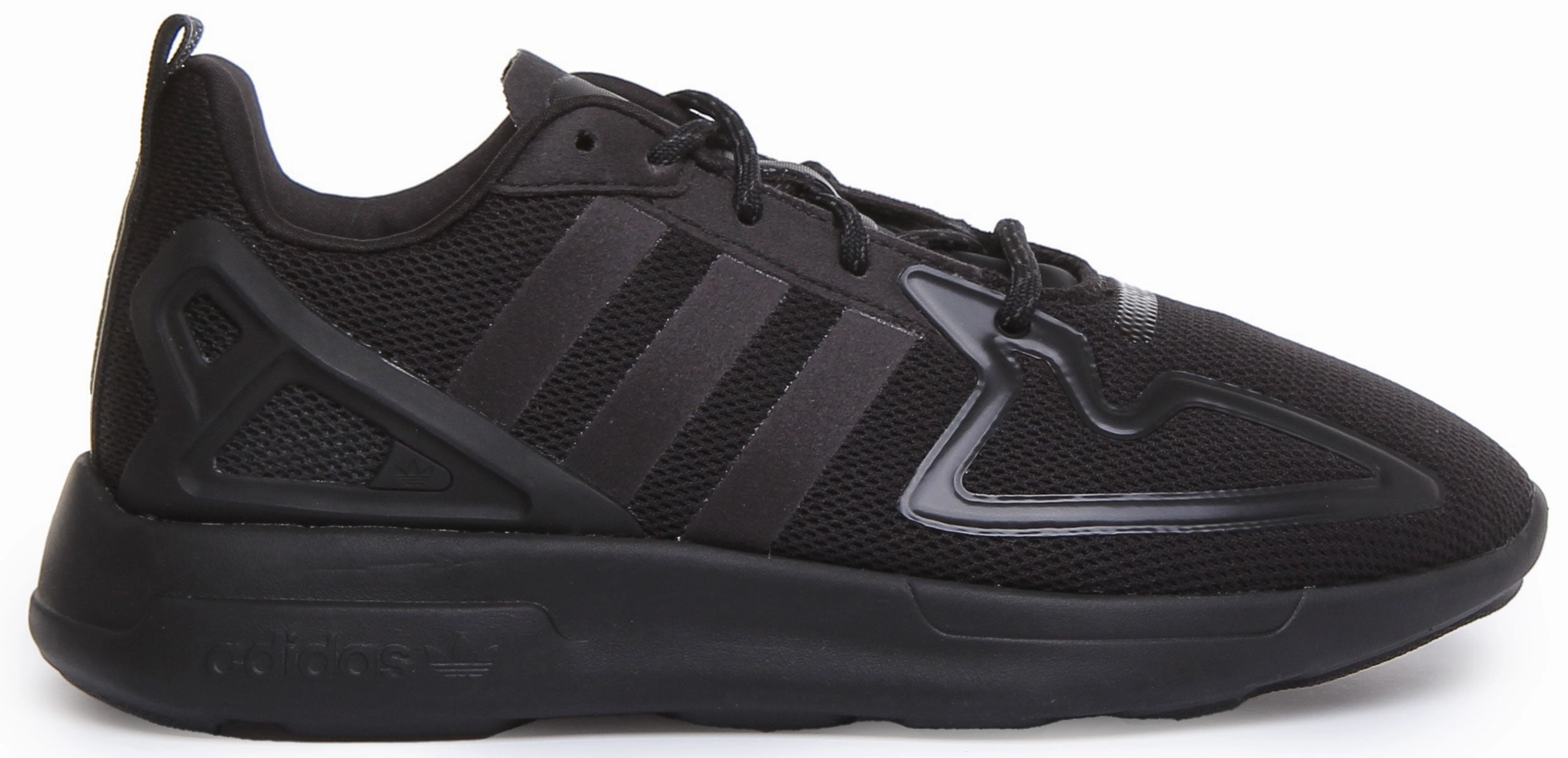 Stretchable Fit Design Concept Adidas Zx 2K Flux J In Black For Youth