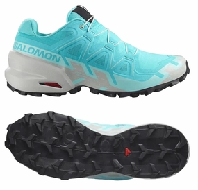 SALOMON Speedcross 6 (Blue Curacao/Lunar Rock/Iced Aqua) Womens Sculpted cushioning