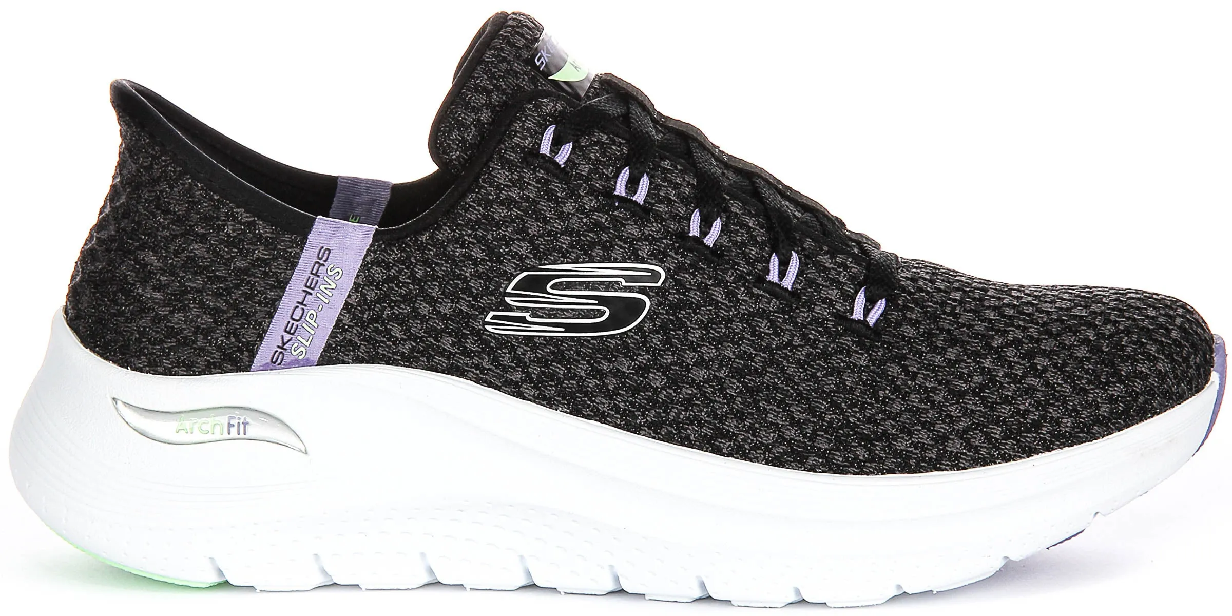 Structured Hold Skechers Arch Fit 2.0 Good Energy In Black Lavender