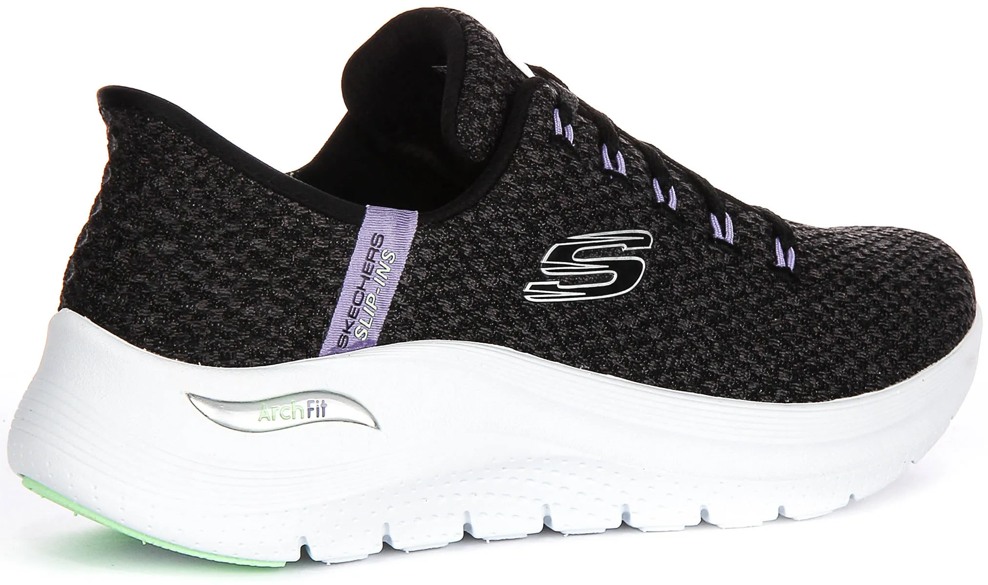 Structured Hold Skechers Arch Fit 2.0 Good Energy In Black Lavender