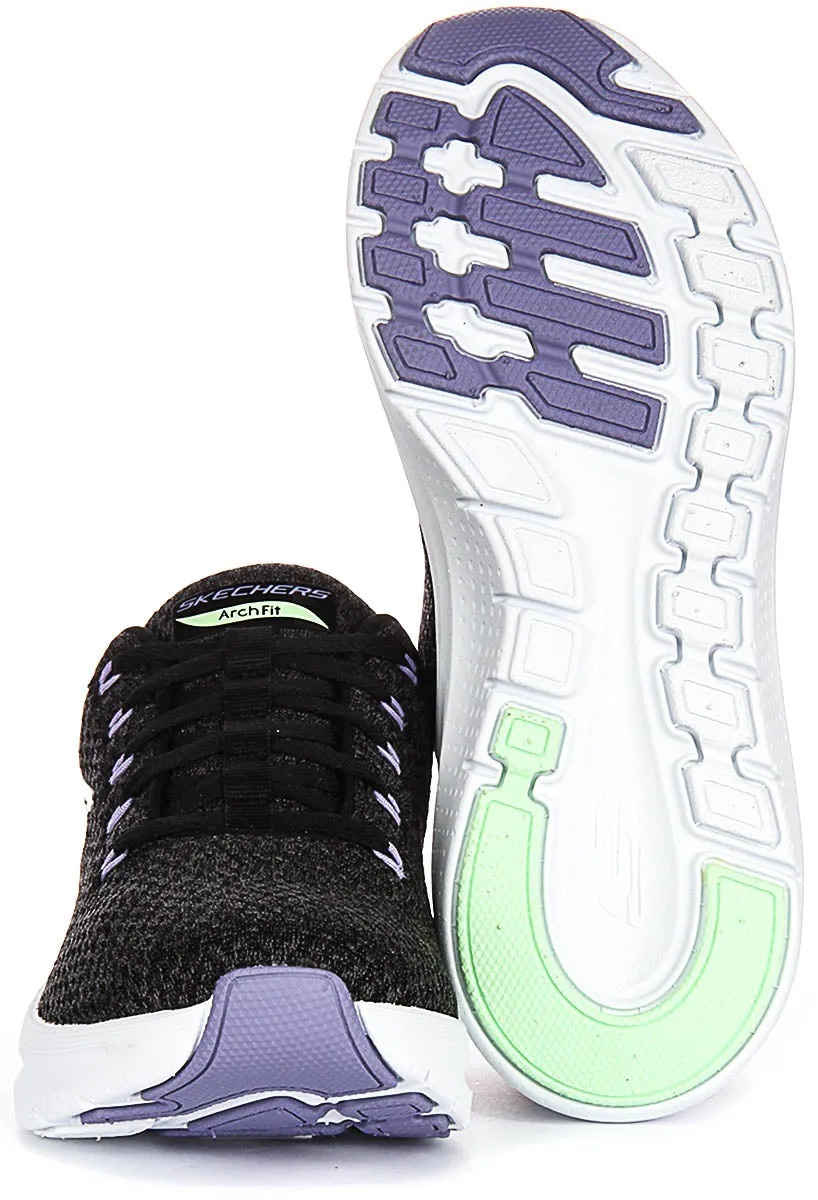 Structured Hold Skechers Arch Fit 2.0 Good Energy In Black Lavender