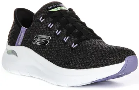 Skechers Arch Fit 2.0 Good Energy In Black Lavender Foot Flex