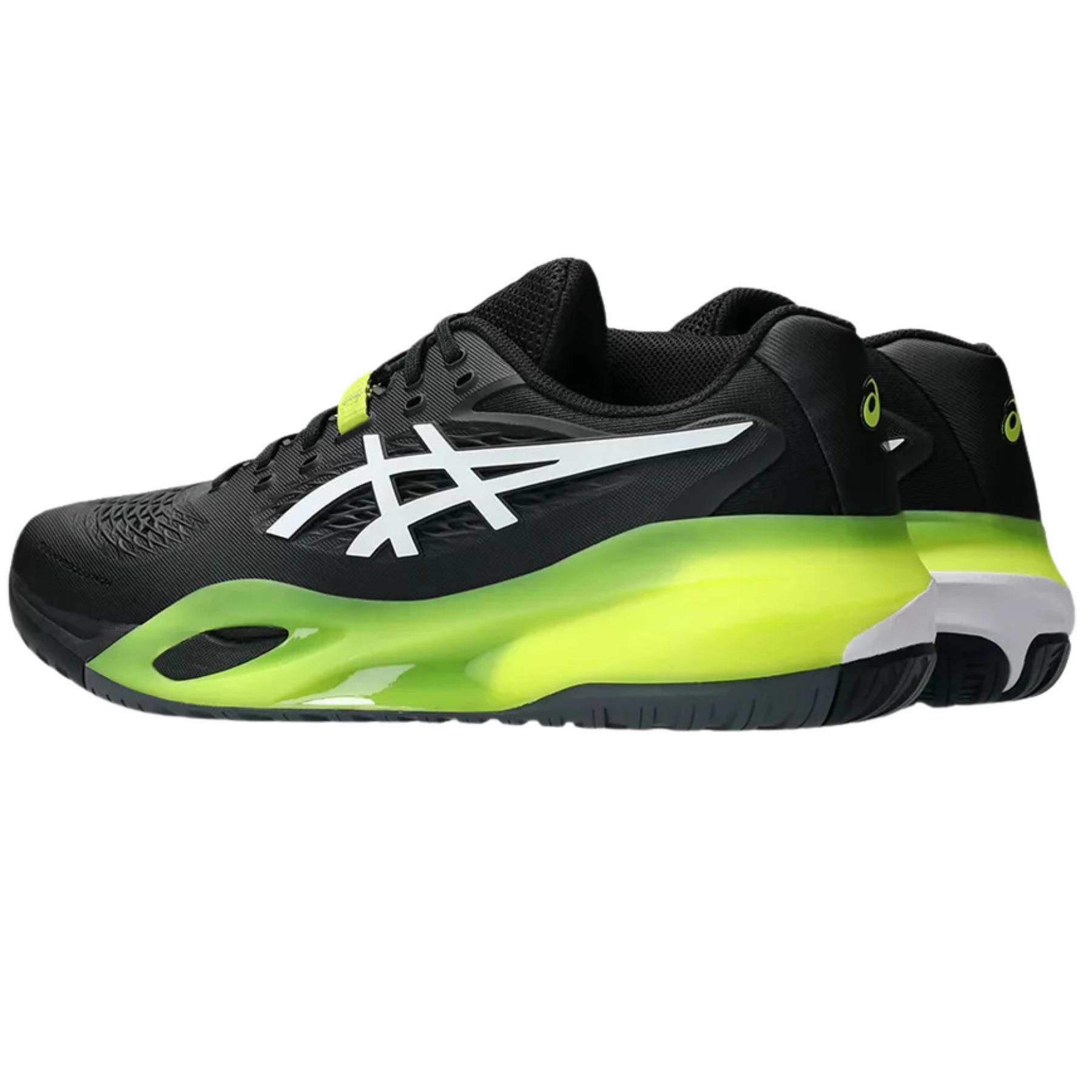 Structured wear Asics Gel Resolution X Hard Court Mens Tennis Shoes - Black/White
