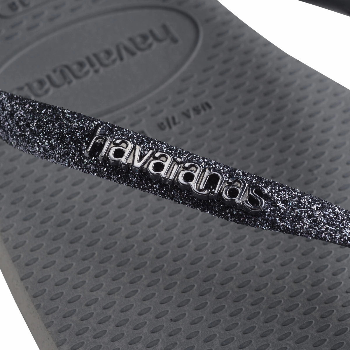Stylish Design Support Havaianas Slim Glitter II In Grey For Women