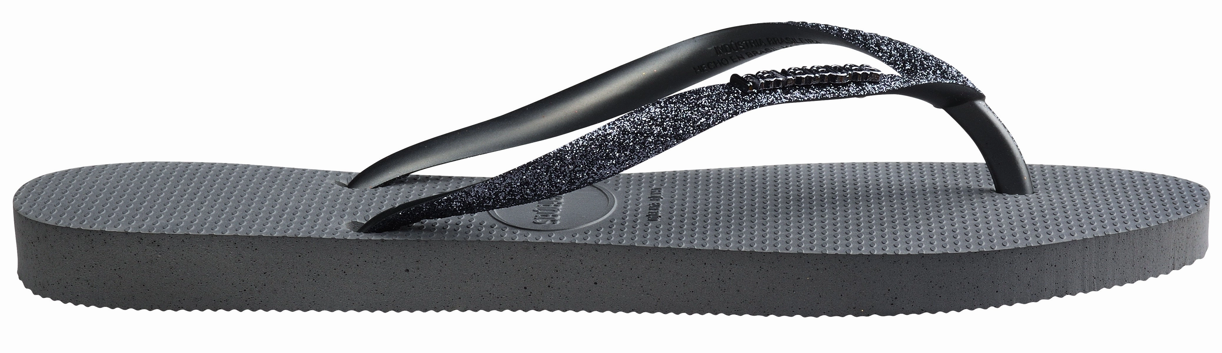 Stylish Design Support Havaianas Slim Glitter II In Grey For Women