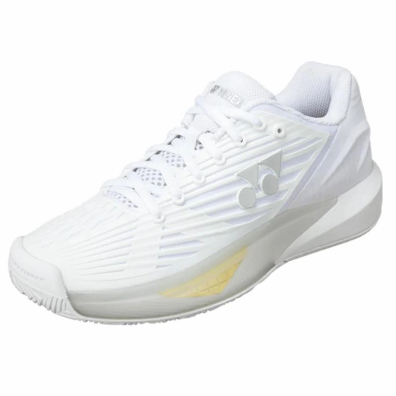 Stylish Edge Yonex 2024 Eclipsion 5 Womens All Court Tennis Shoes - White/Cyan