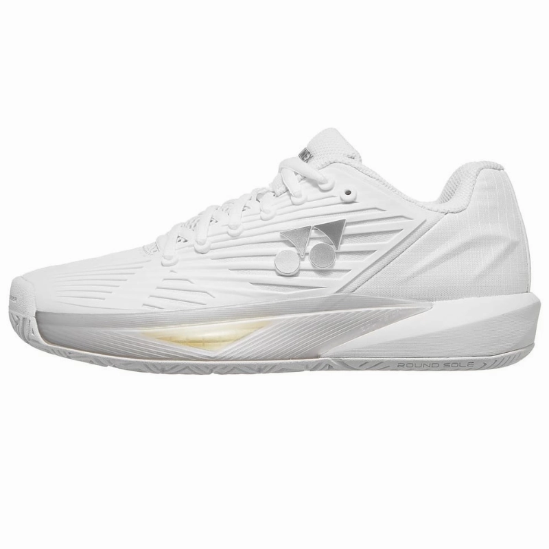 Stylish Edge Yonex 2024 Eclipsion 5 Womens All Court Tennis Shoes - White/Cyan
