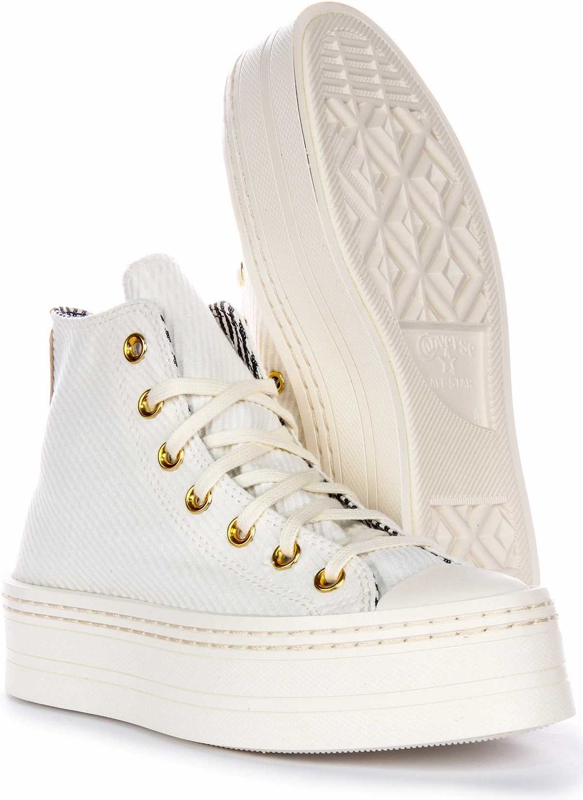 Stylish Footwear Converse All Star Modern  Lift A07204C In White Gold
