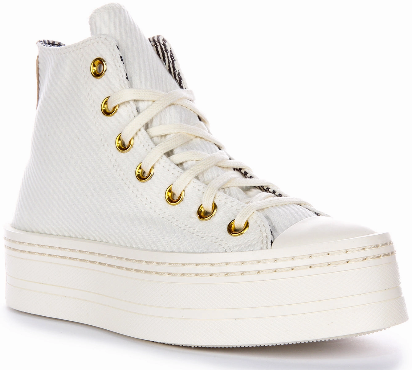 Converse All Star Modern  Lift A07204C In White Gold Run Meet