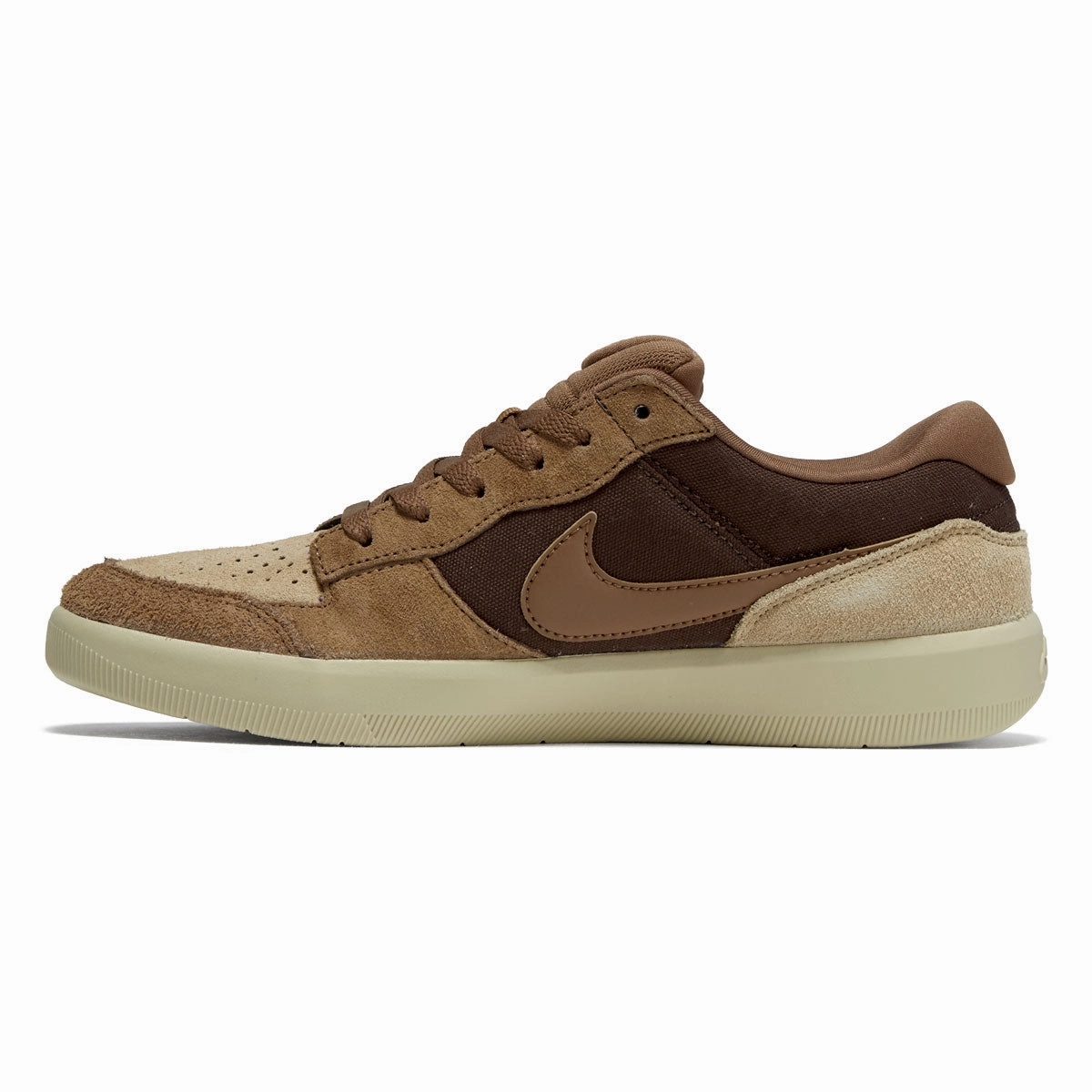 Stylish Look Nike SB Force 58 Shoes - Baroque Brown/Mosswood Brown